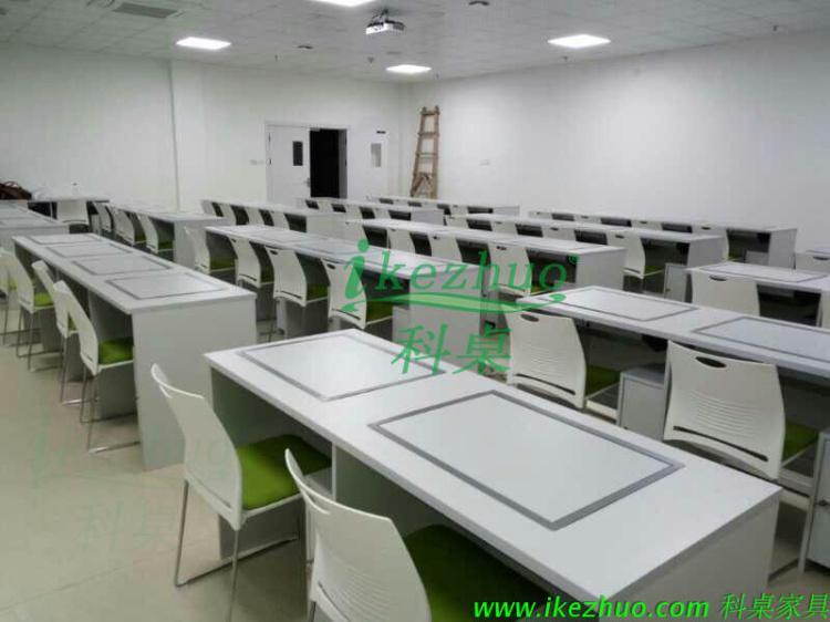 科桌K146学校翻转电脑桌 培训桌 边框翻转器