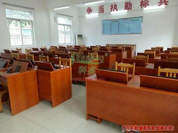 黑龙江哈尔滨 部队专用翻转电脑桌 显示器翻转器多媒体教室会议桌